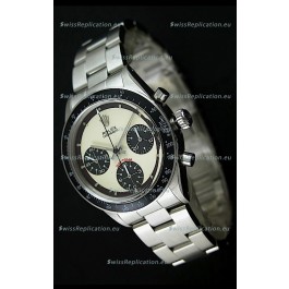 Rolex Cosmograph Daytona Swiss Replica Chronograph Watch in White Dial - 1:1 Mirror Replica