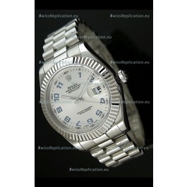 Rolex Replica Datejust Mens Japanese Watch in Arabic Numerals Dial - 41MM