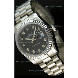 Rolex Replica Datejust Mens Japanese Watch in Black Dial - 41MM