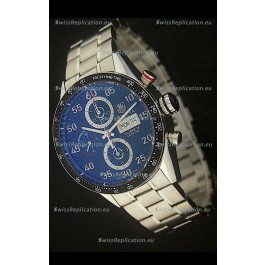 Tag Heuer Carrera Tachymeter Swiss Chronograph Watch in Blue Dial