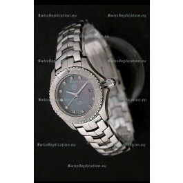 Tag Heuer Link Swiss Ladies Watch in Mother of Pearl Dark Green Dial