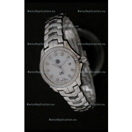 Tag Heuer Link Swiss Ladies Watch in Mother of Pearl White Dial