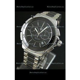 Tag Heuer Formula 1 Chronograph Swiss Replica Ceramic Ladies Watch in Diamond Bezel