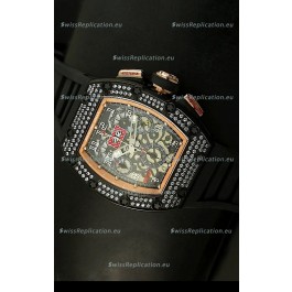 Richard Mille Filippe Massa Edition Titanium Swiss Watch in PVD/Pink Gold Case