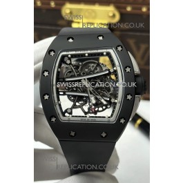 Richard Mille RM61-01 Black Ceramic FREE SPRUNG MVMNT Super Clone Watch