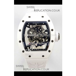 Richard Mille RM055 FREE SPRUNG MVMNT White Ceramic Super Clone Watch 