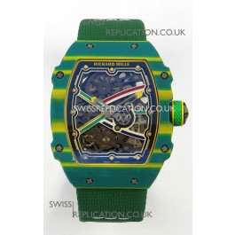 Richard Mille RM67-02 Green NTPT 37 Grams CRMA7 Clone Movement 