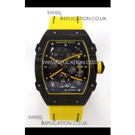 Richard Mille RM67-02 Black NTPT Velcro Strap CRMA7 Clone Movement 