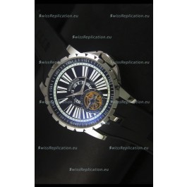 Roger Dubuis Excalibur Tourbillon Watch Japanese Movement - Black Dial