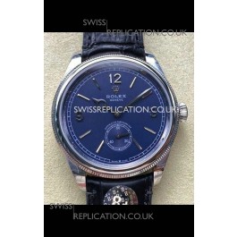 Rolex 1908 Perpetual in Steel Casing Blue Dial Swiss Replica Watch 