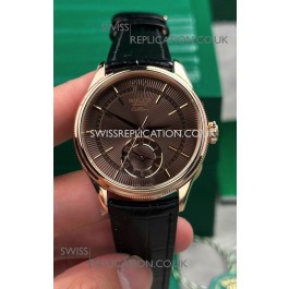 Rolex Super Clone Cellini 50525 Brown Dial Rose Gold Super Clone Watch 