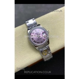 Rolex Super Clone Datejust 31MM Pink Roman Dial Oyster Super Clone Watch