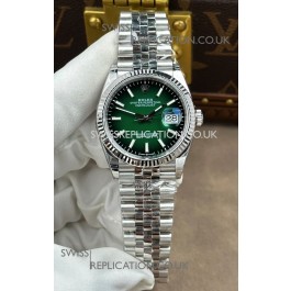 Rolex Datejust 126234 Ombre Green Dial Jubilee Super Clone Watch 41MM