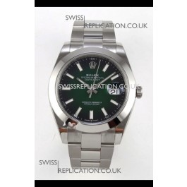 Rolex Datejust 126234 Ombre Green Dial Oyster FREE SPRUNG MVMT Super Clone Watch 41MM