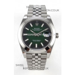 Rolex Datejust 126234 Ombre Green Dial Jubilee FREE SPRUNG MVMT Super Clone Watch 41MM