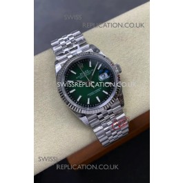 Rolex Datejust 126234 Ombre Green Dial 36MM Jubilee FREE SPRUNG MVMT Super Clone Watch