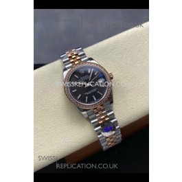 Rolex Super Clone Datejust 31MM Grey Dial Rose Gold Super Clone Watch 