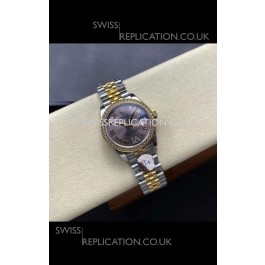 Rolex Super Clone Datejust 31MM Grey Dial Yellow Gold Super Clone Watch 