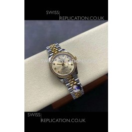 Rolex Super Clone Datejust 31MM Gold Dial Yellow Gold Super Clone Watch 