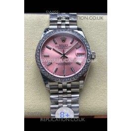Rolex Super Clone Datejust 31MM Pink Dial Steel Case Super Clone Watch 