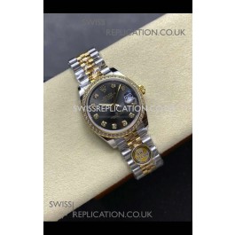 Rolex Super Clone Datejust 31MM Grey Dial Yellow Gold Super Clone Watch 