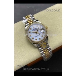 Rolex Super Clone Datejust 31MM Pearl Dial Yellow Gold Super Clone Watch 