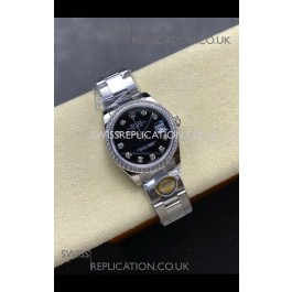 Rolex Super Clone Datejust 31MM Black Dial Steel Case Super Clone Watch 