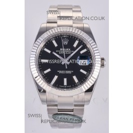 Datejust Super Clone 126334 Black Dial 41MM FREE SPRUNG MVMNT 3235 Watch 