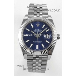 Datejust Super Clone 126334 Blue Dial 41MM FREE SPRUNG MVMNT 3235 Watch 