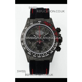 Rolex Daytona DiW Forged Cabon Casing Black Nylon Strap Super Clone Watch 