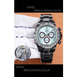 Rolex Daytona Blaken 4131 Movement ICE Blue Dial Super Clone Watch 