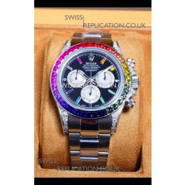 Rolex Daytona 116599 White Gold Black Dial Super Clone Watch 