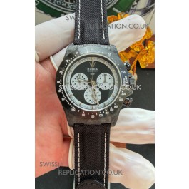 Rolex Daytona DiW Black Carbon Fiber Paul Newman Dial Super Clone Watch 