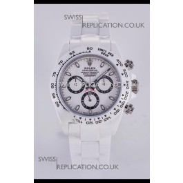 Rolex Daytona AET White Ceramic 4130 Movment Super Clone Watch 
