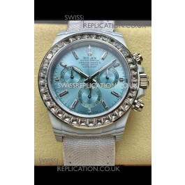 Rolex Daytona TPT Casing Ice Blue Dial Nylon Strap Super Clone Watch 