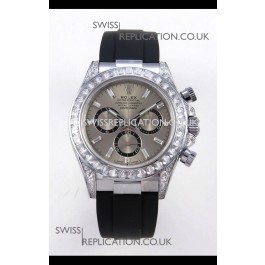 Rolex Daytona 126539TBR FREE SPRUNG MVMNT Grey Dial Super Clone Watch 