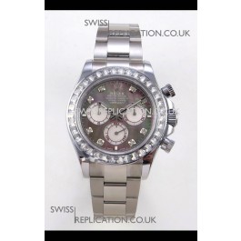 Rolex Daytona 126599 FREE SPRUNG MVMT White Gold Grey Pearl Super Clone Watch 