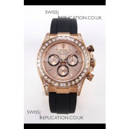 Rolex Daytona 126535 Rose Gold FREE SPRUNG MVMT Gold Dial Super Clone Watch 