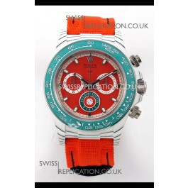 Rolex Daytona DiW RG Course Edition White Carbon Red Dial Super Clone Watch 