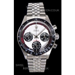 Rolex Daytona Paul Newman 37MM White Dial Manual Wind Super Clone Watch 