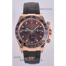 Rolex Daytona 126515 Brown Dial Stick Markers FREE SPRUNG MVMT Super Clone Watch 