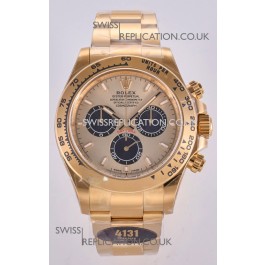 Rolex Daytona 126508 Yellow Gold FREE SPRUNG MVMT Super Clone Watch 