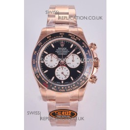 Rolex Daytona 126525 Le Mans Rose Gold FREE SPRUNG MVMT Super Clone Watch 