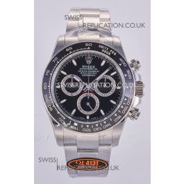 Rolex Daytona 126500 Black Dial Stick Markers FREE SPRUNG MVMT Super Clone Watch 