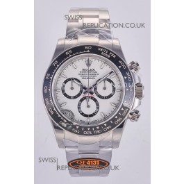 Rolex Daytona 126500 White Dial Stick Markers FREE SPRUNG MVMT Super Clone Watch 