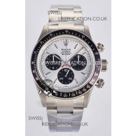 Rolex Daytona Paul Newman Steel Dial Custom Modded 4130 Mvnt Swiss Replica