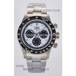 Rolex Daytona Paul Newman Label Noir Blue Dial Custom Modded 4130 Mvnt Swiss Replica