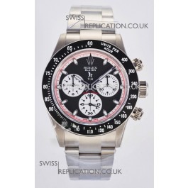 Rolex Daytona Paul Newman Black Dial Custom Modded 4130 Mvnt Swiss Replica
