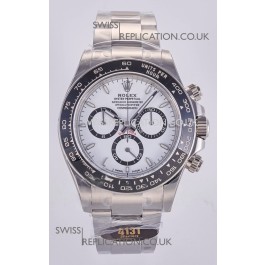Rolex Daytona 126500 White Dial Stick Markers FREE SPRUNG MVMT Super Clone Watch 