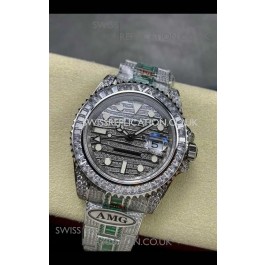 Rolex GMT Masters II Iced Out Dial and Casing Super Clone Watch